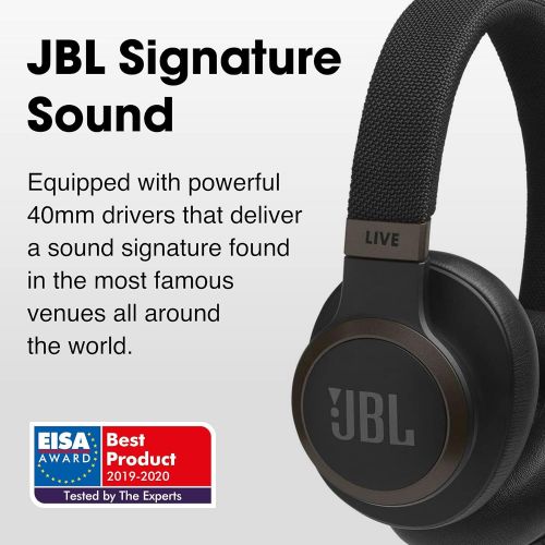  Amazon Renewed JBL LIVE 650BTNC Around Ear Wireless Headphone with Noise Cancellation Blue (Renewed)