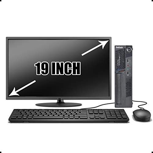  Amazon Renewed Lenovo ThinkCentre SFF Desktop PC Computer Package, Intel Quad Core i5 up to 3.3GHz, 8G, 320G, USB 3.0, VGA, DP, 19 Inch LCD Monitor(Brands May Vary), Keyboard, Mouse, Win 10 Pro 6