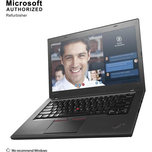  Amazon Renewed Lenovo ThinkPad T460 14 Inch Business Notebooks, Intel Core i5 6300U up to 3.0GHz, 16G DDR3L, 256G SSD, WiFi, mDP, HDMI, Windows 10 64 Bit-Multi-Language Supports English/Spanish/F