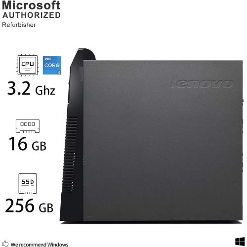  Amazon Renewed Lenovo ThinkCentre M73 Tower Desktop PC Computer Workstation, Intel Quad Core i5-4570 3.2GHz, 16G DDR3, 256G SSD, DVD, USB 3.0, VGA, DP, Mouse, Keyboard, Windows 10 Pro 64 Bit-Mult