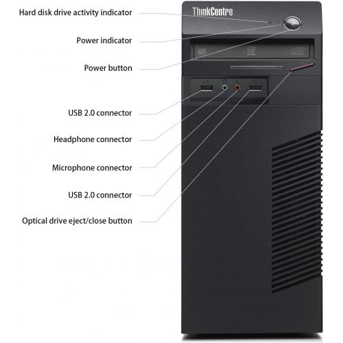  Amazon Renewed Lenovo ThinkCentre M73 Tower Desktop PC Computer Workstation, Intel Quad Core i5-4570 3.2GHz, 16G DDR3, 256G SSD, DVD, USB 3.0, VGA, DP, Mouse, Keyboard, Windows 10 Pro 64 Bit-Mult