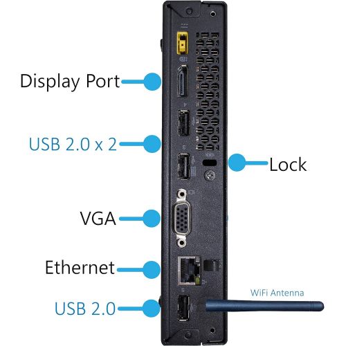  Amazon Renewed Lenovo ThinkCentre M73 Tiny Desktop, Intel i7-4765T 3.0GHz, 16GB RAM, 512GB SSD, 4K 2-Monitor Support, DisplayPort, HDMI, VGA, AC Wi-Fi, Bluetooth - Windows 10 Pro (Renewed)