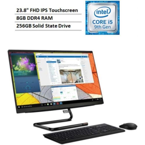  Amazon Renewed 2020 Newest Lenovo IdeaCentre A340 multitouch All in one Desktop: 23.8, i5-9400T, 8GB DDR4 RAM, 256GB SSD, DVD-RW Burner, Win 10 Home (Renewed)