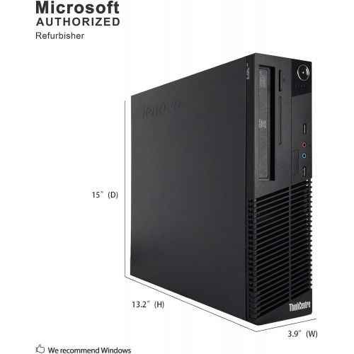  Amazon Renewed Lenovo ThinkCentre Small Form Desktop PC Computer Package, Intel Quad Core i5 up to 3.4GHz, 8G DDR3, 1T, DVD, VGA, DP, 19 Inch LCD Monitor(Brands May Vary), Keyboard, Mouse, Win 10