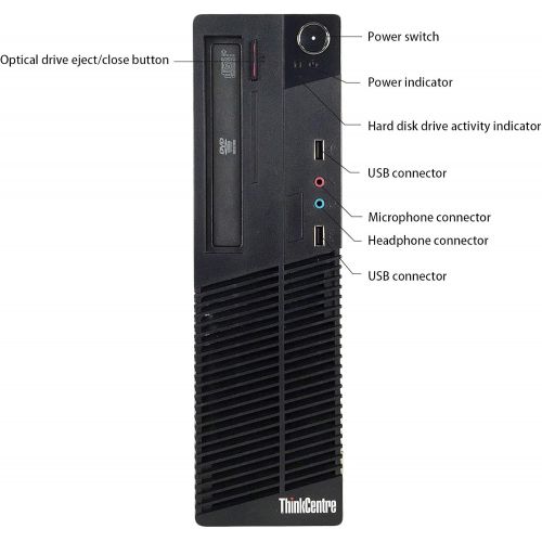  Amazon Renewed Lenovo ThinkCentre Small Form Desktop PC Computer Package, Intel Quad Core i5 up to 3.4GHz, 8G DDR3, 1T, DVD, VGA, DP, 19 Inch LCD Monitor(Brands May Vary), Keyboard, Mouse, Win 10