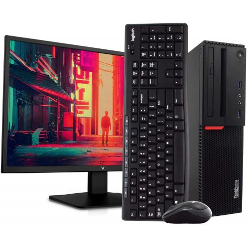  Amazon Renewed Lenovo M900 Small Form PC Desktop Computer - Intel i5-6500 3.20GHz, 16GB RAM, 2TB HDD, Windows 10 Pro, New 23.6 FHD Monitor, Wireless Keyboard & Mouse, New 16GB Flash Drive, Wi-Fi