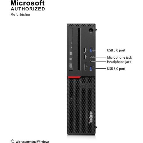  Amazon Renewed Lenovo ThinkCentre M800 Small Form Factor Desktop PC, Intel Quad Core i5 6500 up to 3.6GHz, 16G DDR4, 1T SSD, WiFi, BT 4.0, DVD, Win 10 Pro 64-Multi-Language Support English/Spanis