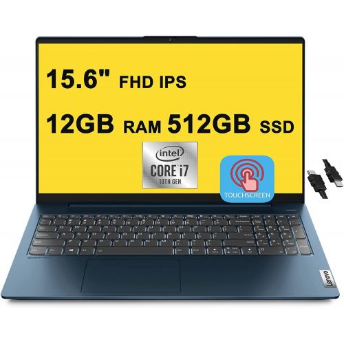  Amazon Renewed 2021 Flagship Lenovo IdeaPad 5 Business 15 Laptop 15.6 FHD IPS Touchscreen 11th Gen Intel 4-Core i7-1165G7 12GB RAM 512GB SSD Fingerprint Backlit Keyboard USB-C Dolby Win10 Blue (R