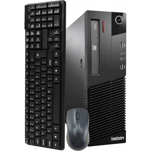  Amazon Renewed Lenovo ThinkCentre M93P SFF Computer Desktop PC, Intel Core i5 3.2GHz Processor, 8GB Ram, 128GB M.2 SSD, 2TB Hard Drive, Wireless Keyboard & Mouse, WiFi Bluetooth, Windows 10 Pro (