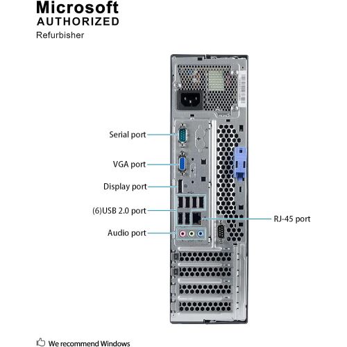  Amazon Renewed Lenovo Think Center M81 SFF Desktop Computer, Intel Quad Core I5-2400 3.1GHz up to 3.4GHz, 12GB DDR3 RAM, 2TB HDD, DVD, WIFI, BT 4.0, HDMI, VGA, Display port, W10P64 (Renewed)