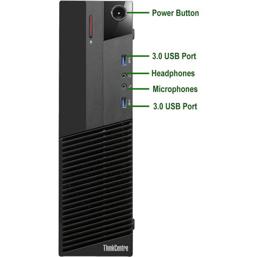  Amazon Renewed Lenovo ThinkCentre M93P SFF Computer Desktop PC, Intel Core i7 3.4GHz Processor, 8GB Ram, 128GB M.2 SSD, 500GB HDD, Wireless Keyboard & Mouse, WiFi Bluetooth, New 19 Monitor, Win 1