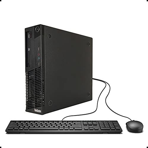  Amazon Renewed lenovo ThinkCentre M72e High Performance Small Form Factor Desktop Computer, Intel Dual Core i3-3220 3.3Ghz CPU, 8GB RAM, 500GB HDD, DVD RW, Windows 10 Professional (Renewed)