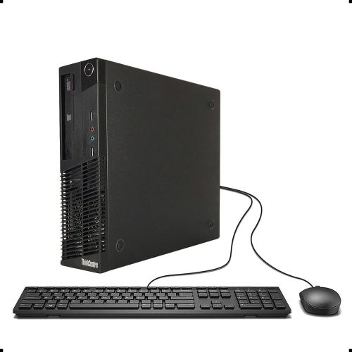  Amazon Renewed lenovo ThinkCentre M72e High Performance Small Form Factor Desktop Computer, Intel Dual Core i3-3220 3.3Ghz CPU, 8GB RAM, 500GB HDD, DVD RW, Windows 10 Professional (Renewed)