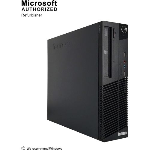  Amazon Renewed lenovo ThinkCentre M72e High Performance Small Form Factor Desktop Computer, Intel Dual Core i3-3220 3.3Ghz CPU, 8GB RAM, 500GB HDD, DVD RW, Windows 10 Professional (Renewed)