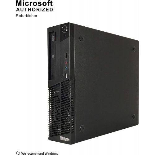  Amazon Renewed lenovo ThinkCentre M72e High Performance Small Form Factor Desktop Computer, Intel Dual Core i3-3220 3.3Ghz CPU, 8GB RAM, 500GB HDD, DVD RW, Windows 10 Professional (Renewed)