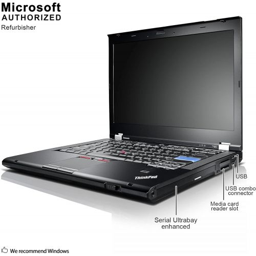  Amazon Renewed Lenovo Thinkpad T420 Notebook PC - Intel Core i5 2410M 2.3G 8GB 320GB SATA Win 10 Professional (Renewed)