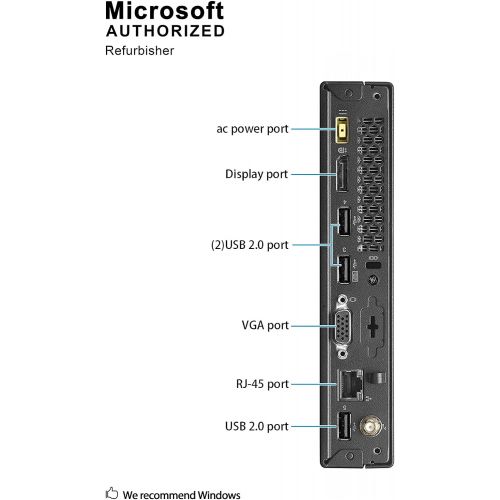  Amazon Renewed Lenovo ThinkCentre M73P Tiny Mini Business Desktop Computer, Intel Dual-Core i5-4570T Processor up to 3.60 GHz, 16GB RAM, 240GB SSD, WiFi, Windows 10 Pro (Renewed)