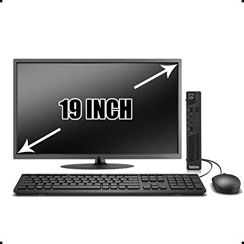  Amazon Renewed Lenovo ThinkCentre Tiny Desktop PC Computer Package, Intel Core 3rd Gen 2.8GHz, 8G DDR3, VGA, DP, 19 Inch LCD Monitor(Brands May Vary), Keyboard, Mouse, Windows 10 Pro 64 Bit (Rene