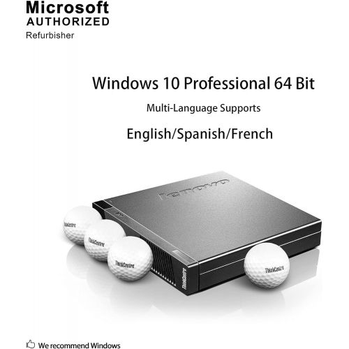  Amazon Renewed Lenovo ThinkCentre Tiny Desktop PC Computer Package, Intel Core 3rd Gen 2.8GHz, 8G DDR3, VGA, DP, 19 Inch LCD Monitor(Brands May Vary), Keyboard, Mouse, Windows 10 Pro 64 Bit (Rene