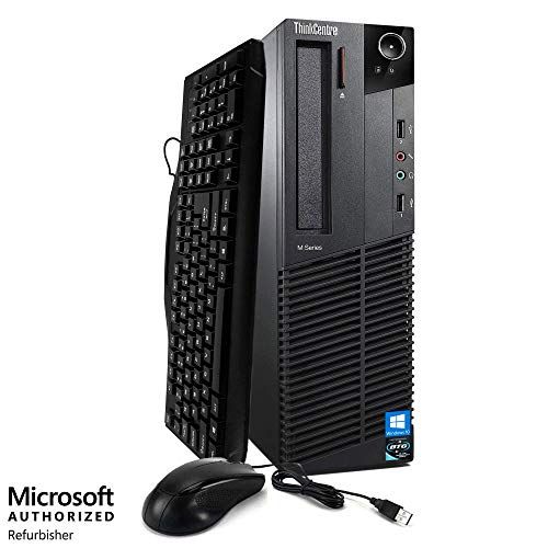  Amazon Renewed Lenovo ThinkCentre M91 Desktop PC Computer - Intel Quad Core i5 3.10GHz, 8GB RAM, 1TB HDD, Bluetooth, WiFi, Keyboard, Mouse, DVD, Windows 10 Professional (Renewed)