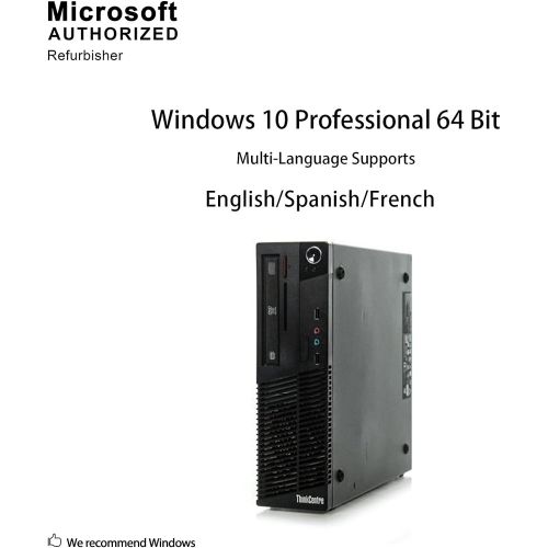  Amazon Renewed Lenovo ThinkCentre M73 Small Form Business High Performance Desktop Computer PC (Intel Core i3-4130 3.4G,8G RAM DDR3,500GB HDD,DVD-ROM,WIFI, Windows 10 Professional) (Renewed)