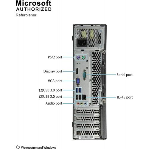  Amazon Renewed Lenovo ThinkCentre M73 Small Form Business High Performance Desktop Computer PC (Intel Core i3-4130 3.4G,8G RAM DDR3,500GB HDD,DVD-ROM,WIFI, Windows 10 Professional) (Renewed)