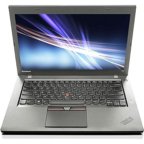  Amazon Renewed Lenovo ThinkPad T450 14 HD, Core i5-5300U 2.3GHz, 16GB RAM, 256GB Solid State Drive, Windows 10 Pro 64Bit, CAM, (Renewed)