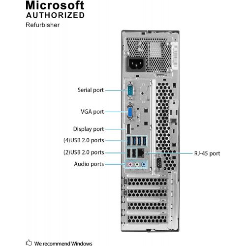  Amazon Renewed lenovo ThinkCentre M92p High Performance Small Factor Form Business Desktop Computer, Intel Core i5-3470 3.2GHz, 8GB DDR3 RAM, 500GB HDD, DVD, Windows 10 Professional (Renewed)