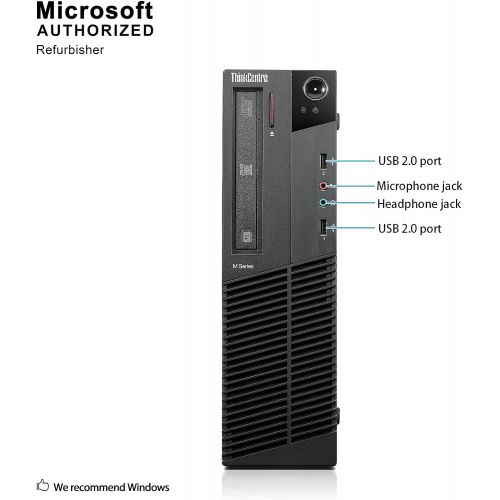  Amazon Renewed lenovo ThinkCentre M92p High Performance Small Factor Form Business Desktop Computer, Intel Core i5-3470 3.2GHz, 8GB DDR3 RAM, 500GB HDD, DVD, Windows 10 Professional (Renewed)