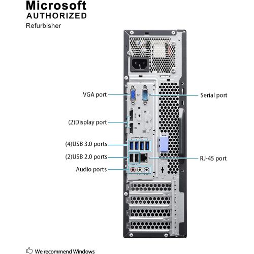  Amazon Renewed Lenovo ThinkCentre M93P Small Form Business High Performance Desktop Computer PC - Intel Core I5-4570 3.2Ghz - 8GB RAM - 500 GB HDD - DVD-RW - Windows 10 Professional (Renewed)