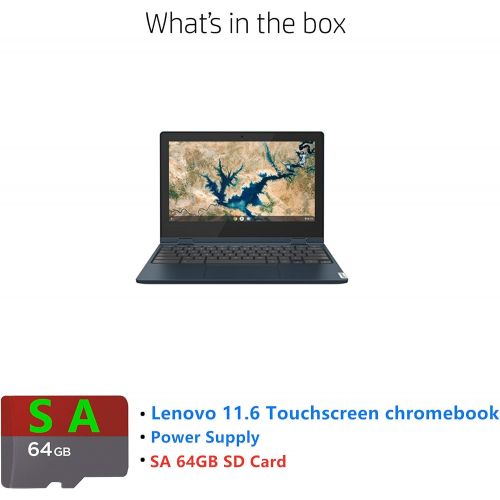  Amazon Renewed Lenovo Chromebook C340 Laptop, 11.6 HD (1366 X 768) Touchscreen Display, Intel Celeron N4000 Processor, 4GB LPDDR4 RAM, 96GB Storage(32GB eMMC+64GB SA Flash Card), Chrome OS, Abyss