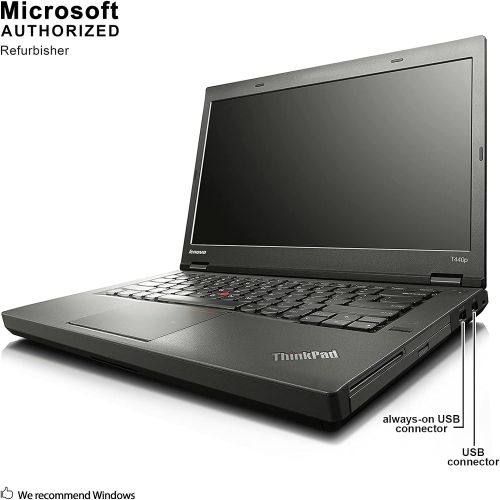  Amazon Renewed Lenovo ThinkPad T440P 14 Laptop Computer Intel i5-4300M up to 3.3GHz 8GB RAM 128GB SSD Windows 10 Professional (Renewed)