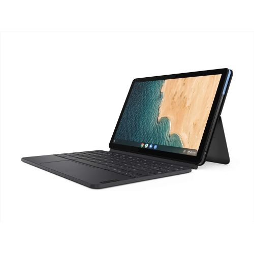  Amazon Renewed Lenovo IdeaPad Duet 10.1 inches FHD (1920 x 1200) Touchscreen 2-in-1 Chromebook, MediaTek Helio P60T, 4GB RAM, 64GB eMMC, Chrome OS, Ice Blue + Iron Grey (Renewed)