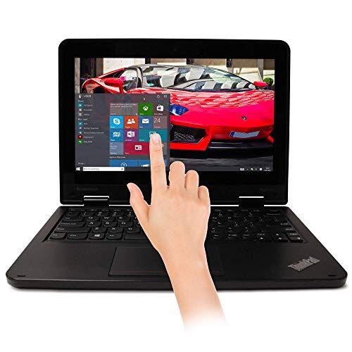  Amazon Renewed Lenovo Thinkpad Yoga 11e Laptop 11.6 Touchscreen PC Intel Quad Core Processor 128GB Solid State Drive 4GB DDR3 RAM, HD Webcam, LED, HDMI, Bluetooth, Windows 10 Home (Renewed)