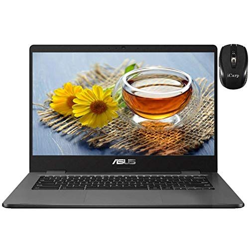  Amazon Renewed 2020 Flagship ASUS Chromebook C423 Laptop 14 HD Anti Glare Display Intel 2 Core N3350 4GB RAM 32GB eMMC Intel HD Graphics USB3.1 USB C Webcam Chrome OS (Renewed)