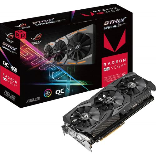  Amazon Renewed ASUS ROG STRIX RXVEGA56 O8G Gaming 8GB OC Edition VR Ready 5K HD Gaming DP HDMI DVI AMD Gaming Graphics Card (Renewed)