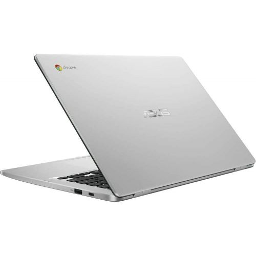  Amazon Renewed Asus C423NA Chromebook 14 HD Laptop (Intel Dual Core Celeron Processor N3350, 4GB DDR4 RAM, 64GB SSD) Webcam, WiFi, Bluetooth, Type C, Google Chrome OS Silver (Renewed)