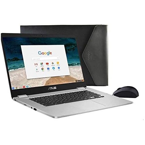  Amazon Renewed Asus C423NA Chromebook 14 HD Laptop (Intel Dual Core Celeron Processor N3350, 4GB DDR4 RAM, 64GB SSD) Webcam, WiFi, Bluetooth, Type C, Google Chrome OS Silver (Renewed)