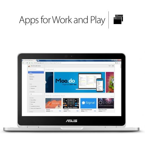 Amazon Renewed ASUS Chromebook Flip C302CA DH54 12.5 inch Touchscreen Convertible Chromebook Intel Core m5, 4GB RAM, 64GB Flash Storage Chrome OS (Renewed)