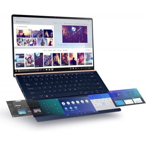  Amazon Renewed Asus ZenBook 14 Ultra Slim Laptop 14 Full HD NanoEdge Bezel, Intel Core i7 1065G7, 8GB RAM, 512GB PCIe SSD, NumberPad, Thunderbolt 3, Windows 10 Home, Pine Grey, UX425JA EB71 (Rene