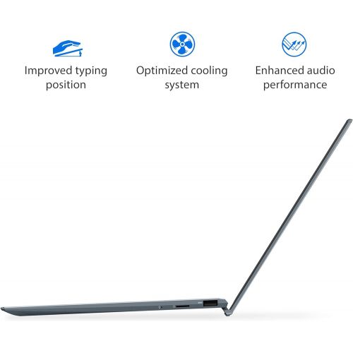  Amazon Renewed ASUS ZenBook 13 Ultra Slim 13.3 FHD , Intel Core i5 1035G1, 8GB LPDDR4X RAM, 256GB PCIe SSD, Windows 10 Pro, Pine Grey, UX325JA XB51 (Renewed)