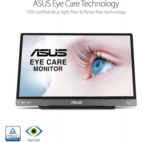  Amazon Renewed ASUS ZenScreen MB14AC 14” Portable USB Type C Monitor, 1080P Full HD, IPS, Eye Care, Anti Glare Surface, External Screen for Laptop, Hybrid Signal Solution (Renewed)