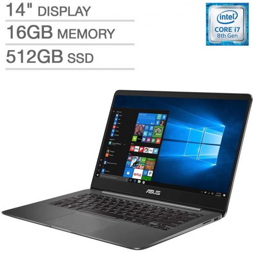  Amazon Renewed ASUS ZenBook UX430UN UltraBook Laptop: 14inFHD (1920x1080), 8th Gen Intel Core i7 8550U, 512GB SSD, 16GB RAM, NVIDIA MX150 Graphics, Backlit Keys FingerPrint Reader, Windows 10 (Re