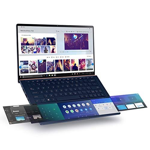  Amazon Renewed Asus ZenBook 13 Ultra Slim Laptop 13.3A Full HD NanoEdge Bezel, Intel Core i7 10510U, 16GB RAM, 512GB PCIe SSD, Innovative Screenpad 2.0, Windows 10 Pro UX334FLC AH79, Royal Blue