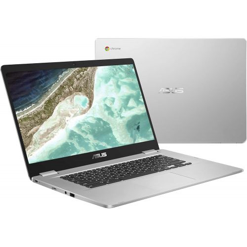  Amazon Renewed ASUS Chromebook C423NA DH02 14.0 HD NanoEdge display Intel Dual Core Celeron Processor, 4GB RAM, 32GB eMMC storage, silver (Renewed)