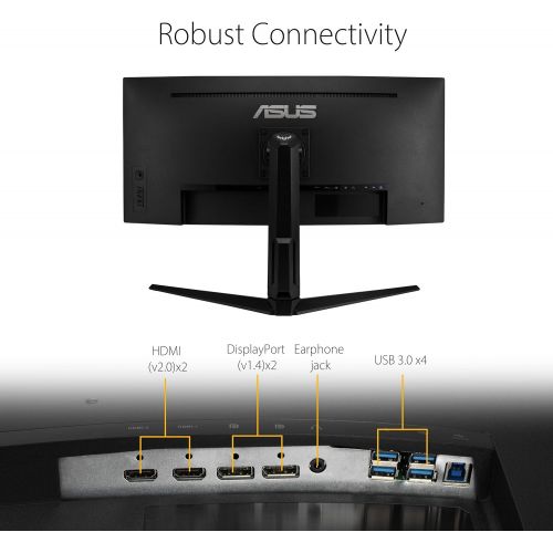  Amazon Renewed ASUS TUF Gaming VG34VQL1B 34 inches Curved HDR Monitor, WQHD (3440x1440), 165Hz, 1ms (Renewed)