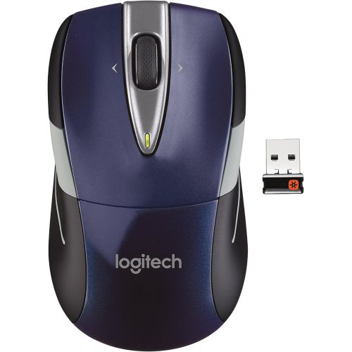  Amazon Renewed Logitech Wireless Mouse M525 - Navy/Grey (Certified Refurbished)