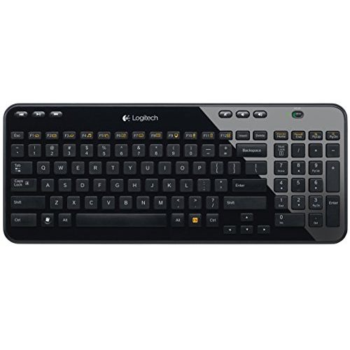  Amazon Renewed Logitech K360 Wireless USB Desktop Keyboard ? Compact Full Keyboard, 3-Year Battery Life (Glossy Black) (Renewed)