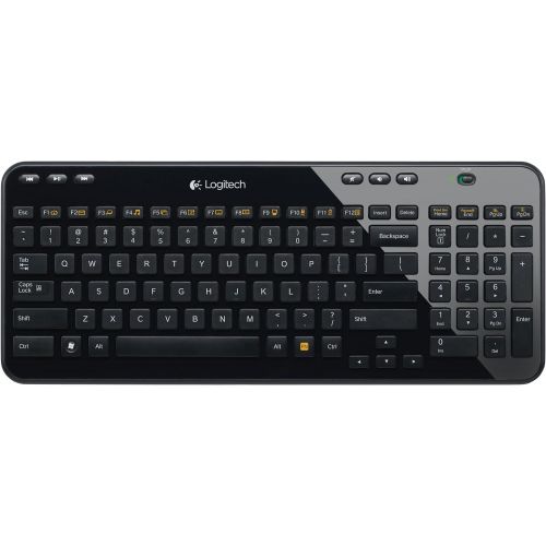  Amazon Renewed Logitech K360 Wireless USB Desktop Keyboard ? Compact Full Keyboard, 3-Year Battery Life (Glossy Black) (Renewed)