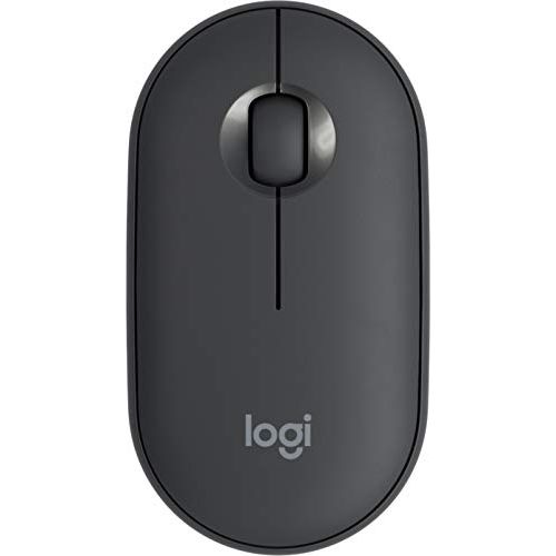  Amazon Renewed Logitech Pebble i345 Bluetooth Optical Mouse for iPad - No Wireless Receiver - Graphite (Renewed)